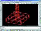 These reinforcement cages for a concrete column and its footing show off the 3D reinforcement detailing capabilities of ProDesk